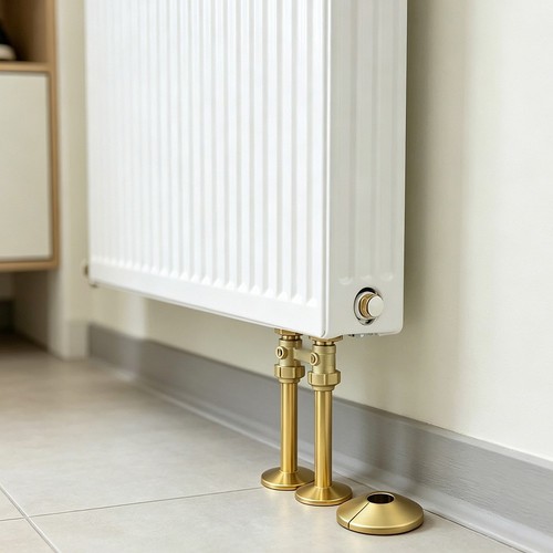 Radiator pipe cover - pipe, for