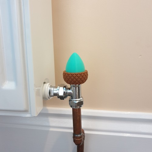 Acorn radiator valve - radiator, cover
