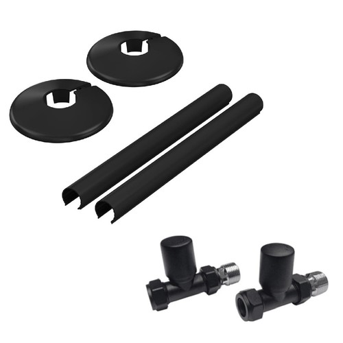 Noir matt black - black, valve