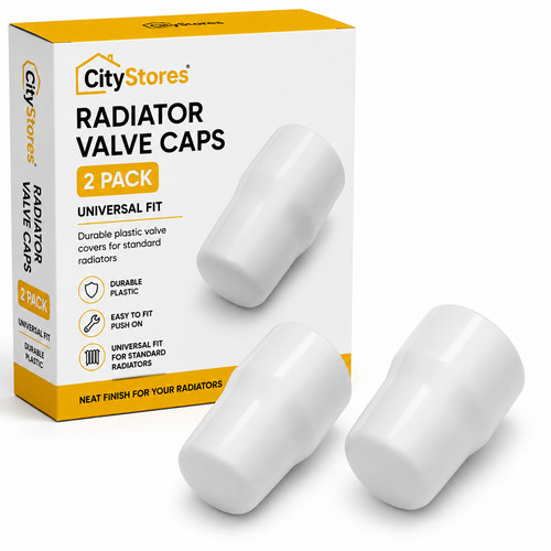 White radiator valve caps - caps, –