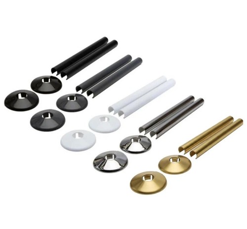Radiator pipe covers - radiator, white